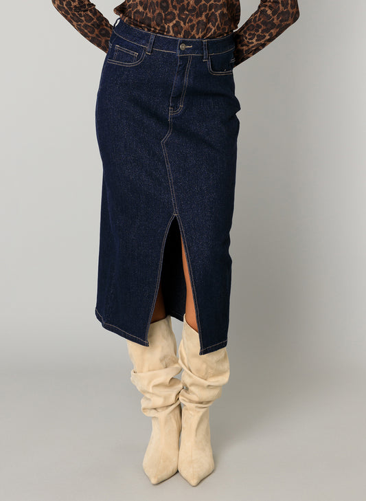 Yest Denimrock mit Schlitz