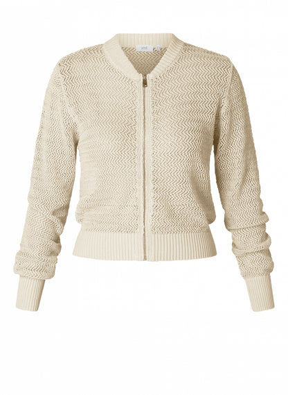 Yest Strickjacke mit Zipper