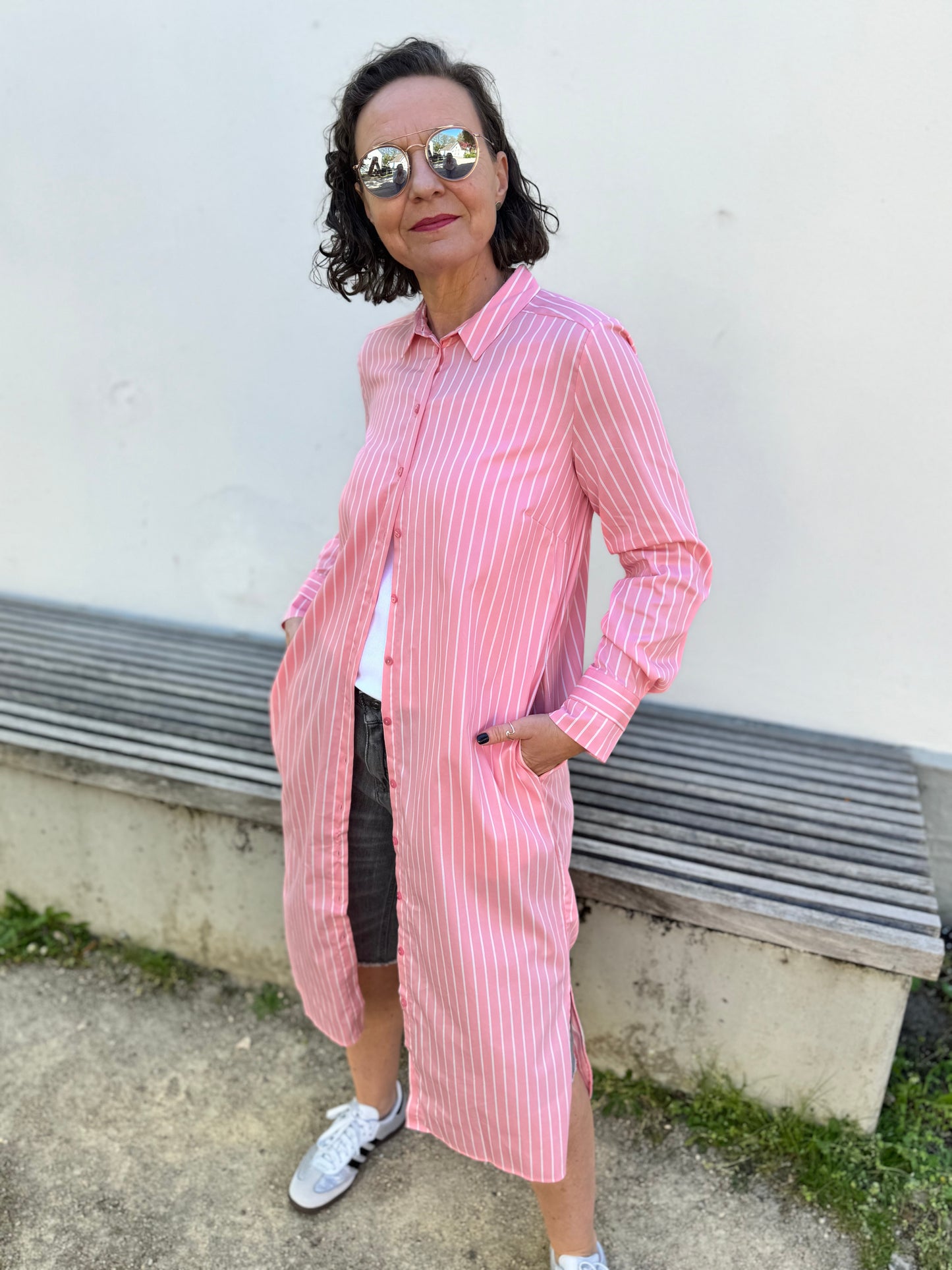 Smith&Soul - Hemdblusenkleid mit Streifen