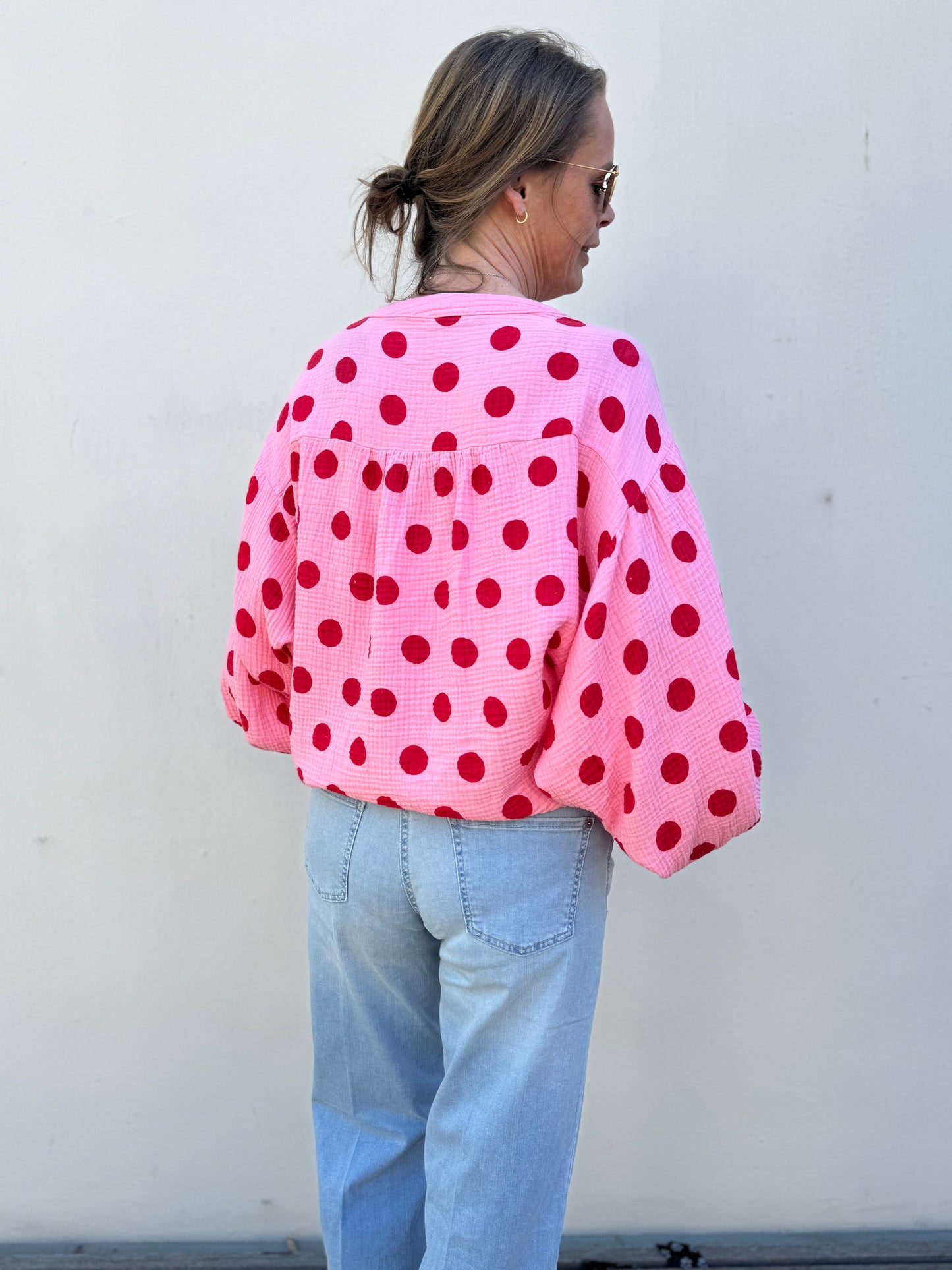 Musselinbluse "Dots“