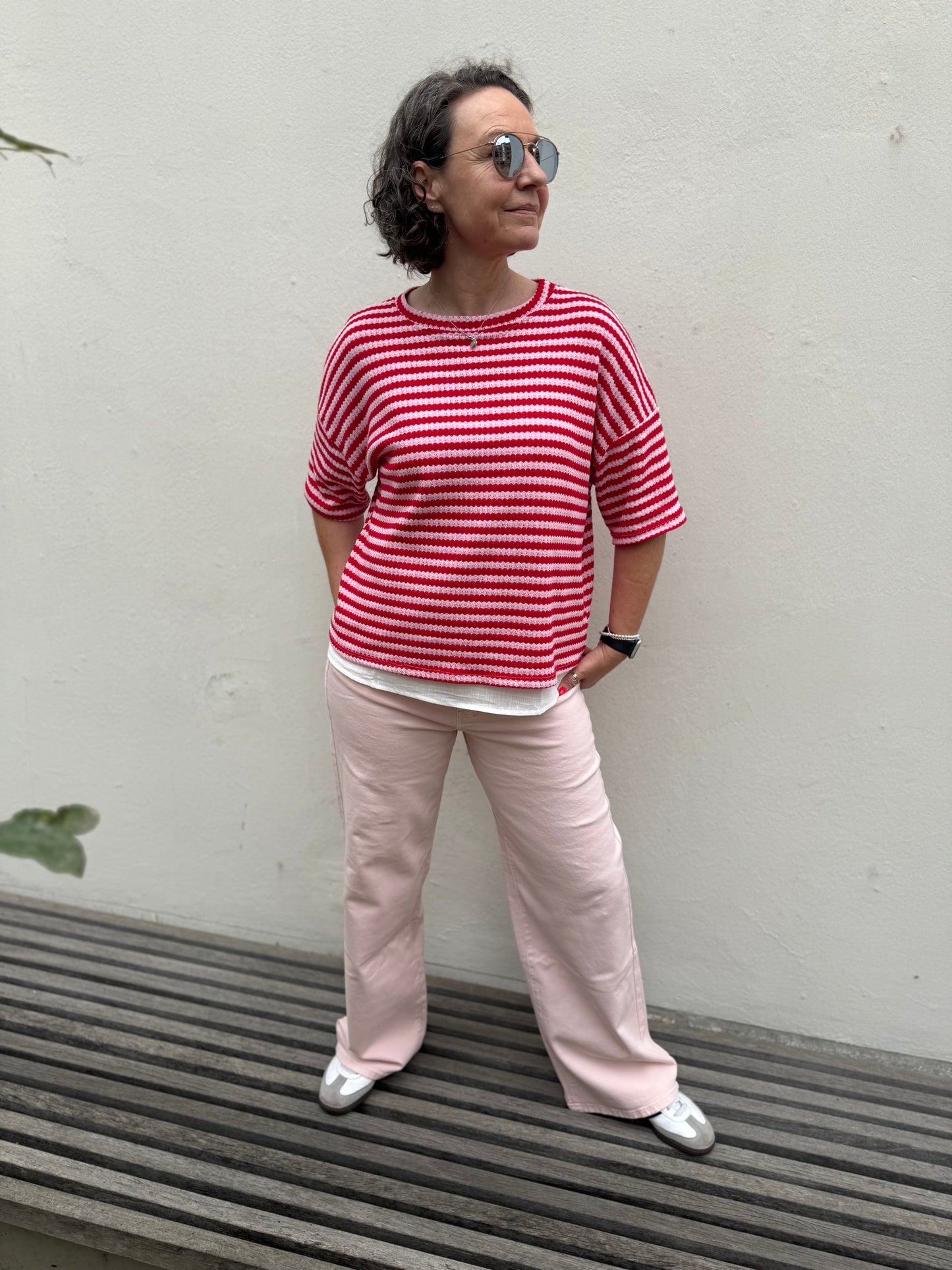 By Rosa - Strickshirt mit Streifen