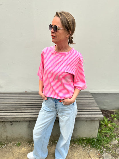 By Rosa - T-Shirt mit Streifen