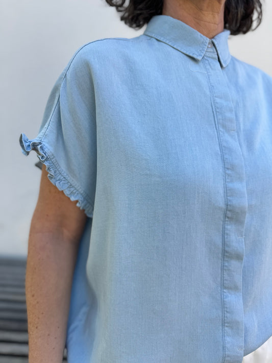 Smith&Soul - Tencel-Bluse mit Rüschen