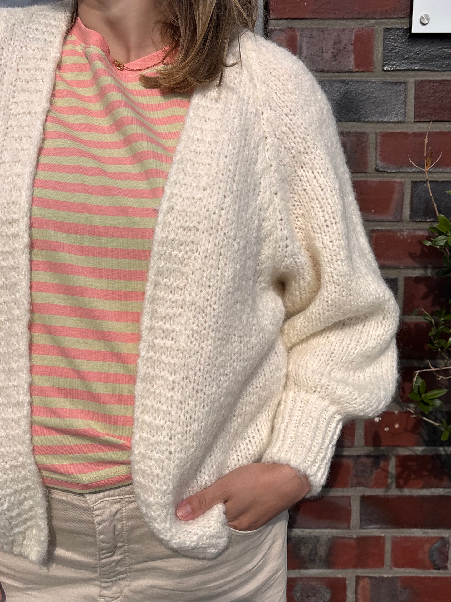 By Rosa - offene Strickjacke