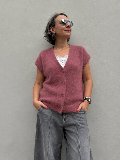 Red Button - Weste "Sleeveless Fuzzy"