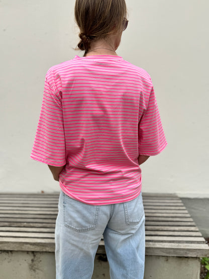 By Rosa - T-Shirt mit Streifen