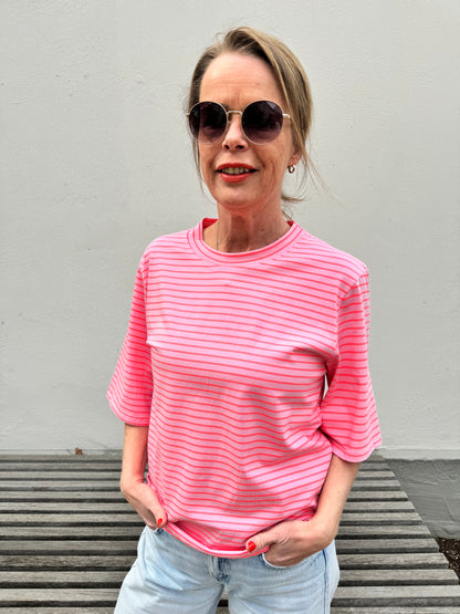 By Rosa - T-Shirt mit Streifen
