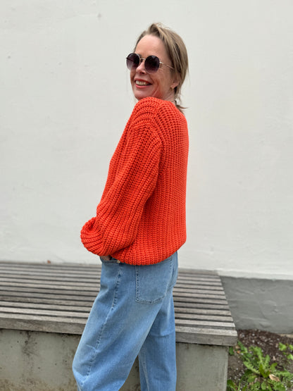 Strickjacke Bomberstyle