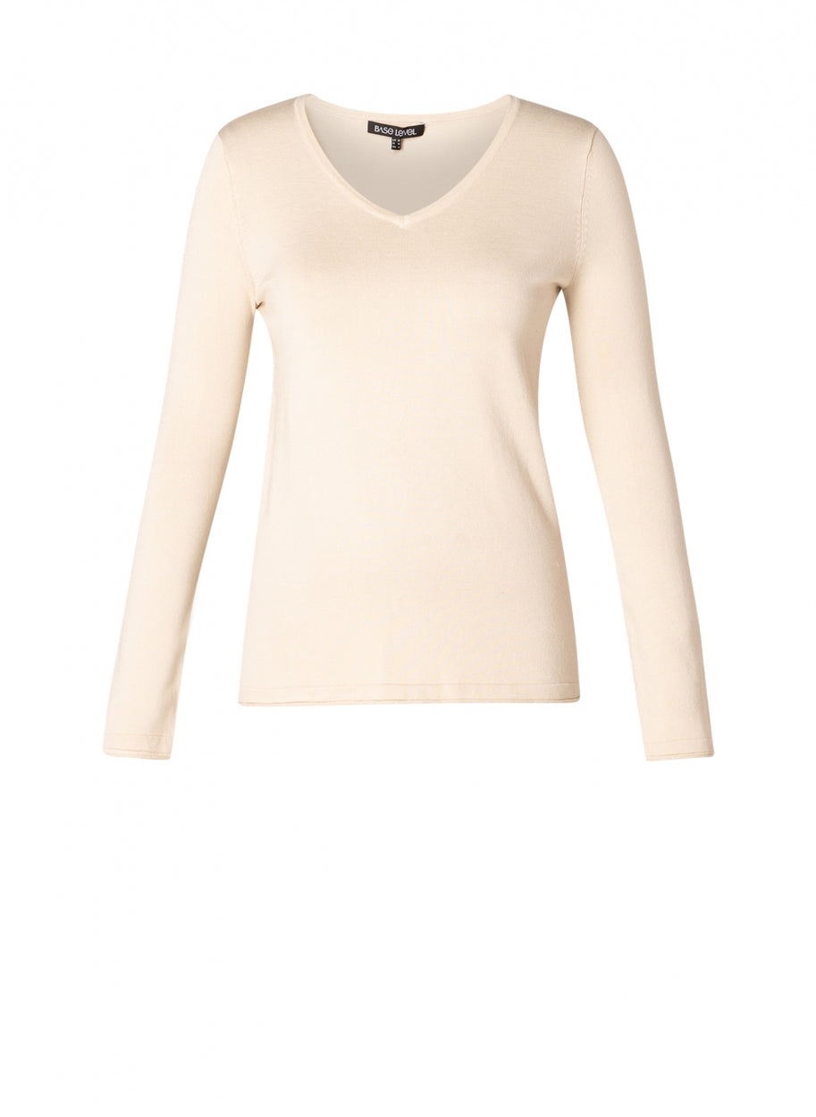 Base Level - Feinstrick Pullover „Yola“