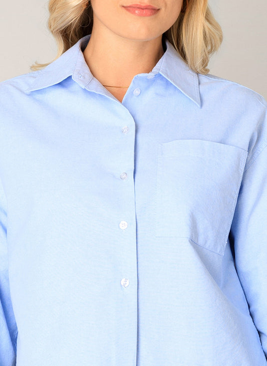 Base Level - verkürzte Bluse „Bea“ aus Baumwolle