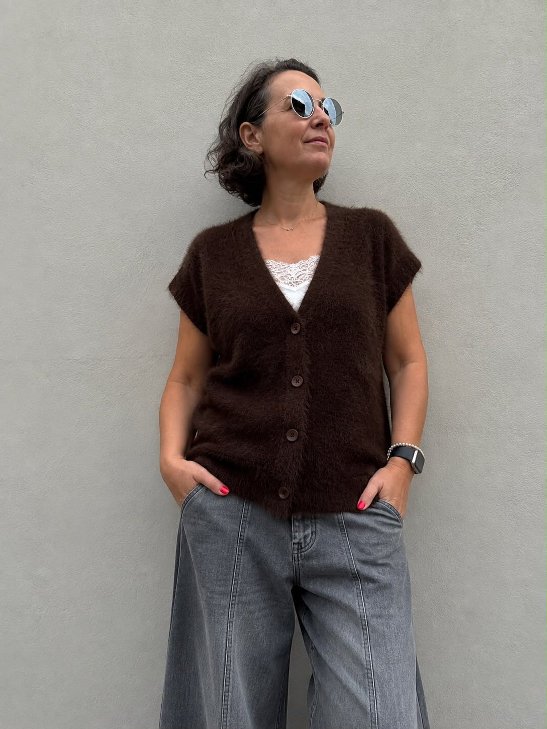 Red Button - Weste "Sleeveless Fuzzy"