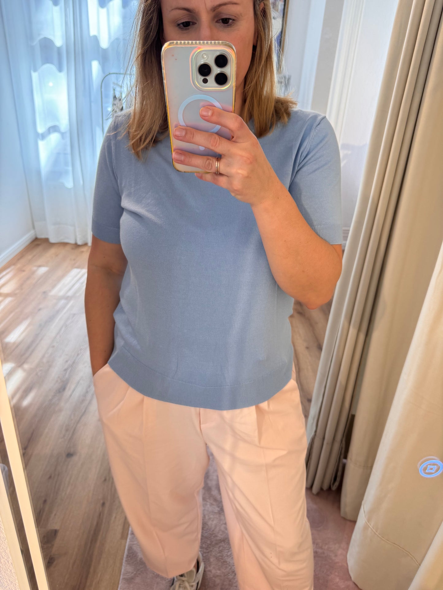 Smith&Soul Pullover mit Rundhals – 1/2 Ärmel & Viskose