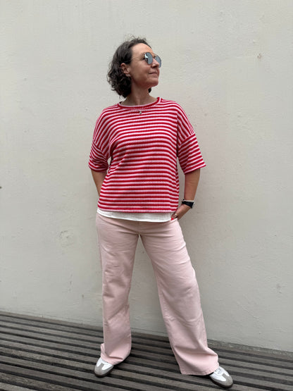By Rosa - Strickshirt mit Streifen