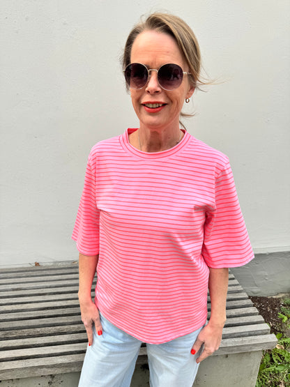 By Rosa - T-Shirt mit Streifen