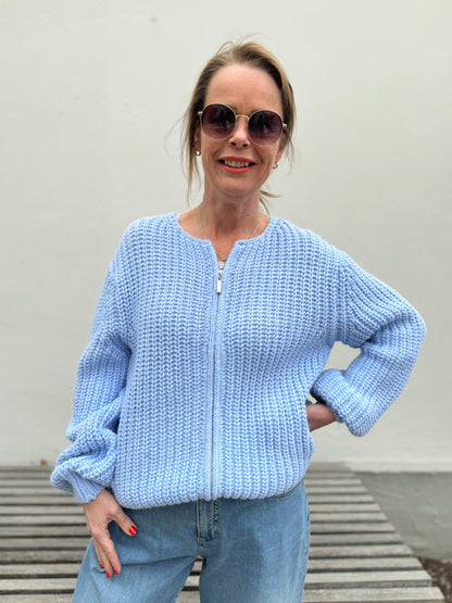 Strickjacke Bomberstyle