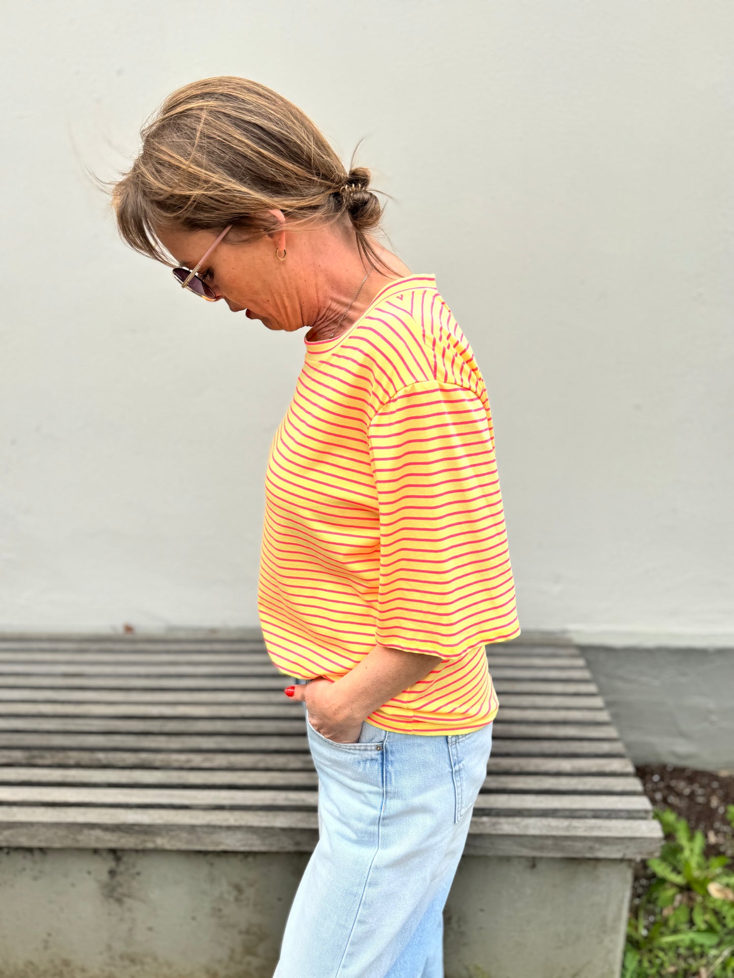 By Rosa - T-Shirt mit Streifen