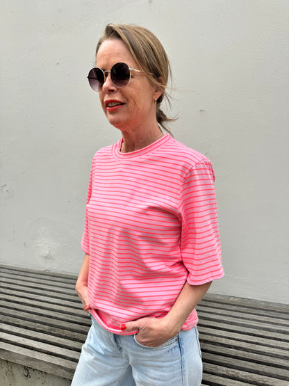 By Rosa - T-Shirt mit Streifen