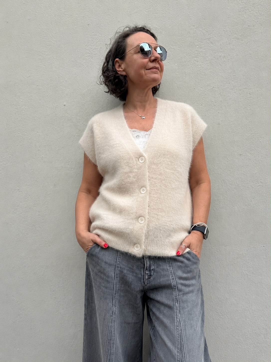 Red Button - Weste "Sleeveless Fuzzy"
