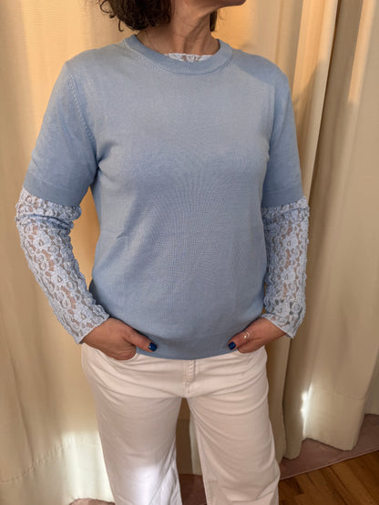 Smith&Soul Pullover mit Rundhals – 1/2 Ärmel & Viskose
