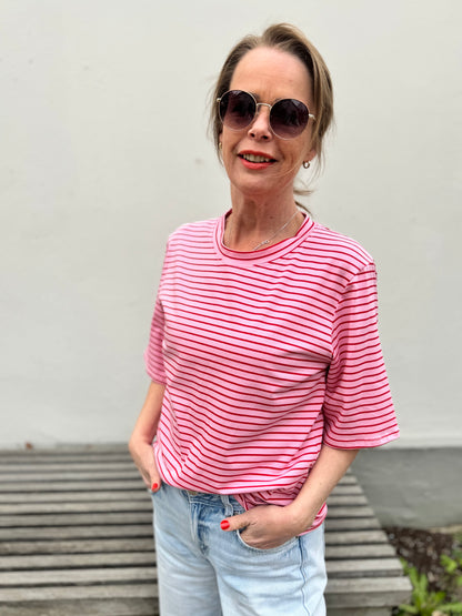 By Rosa - T-Shirt mit Streifen