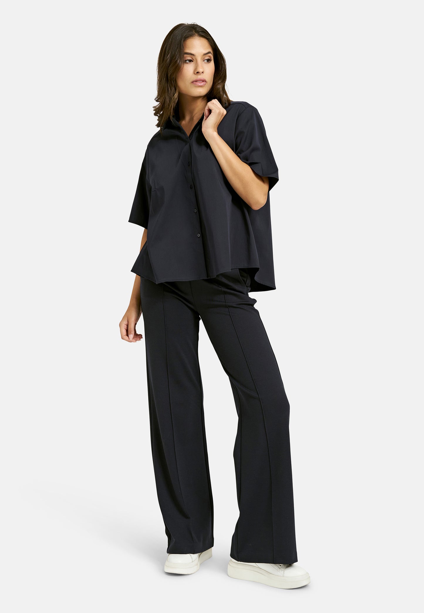 Smith&Soul - Halbarm-Bluse aus Baumwoll-Mix