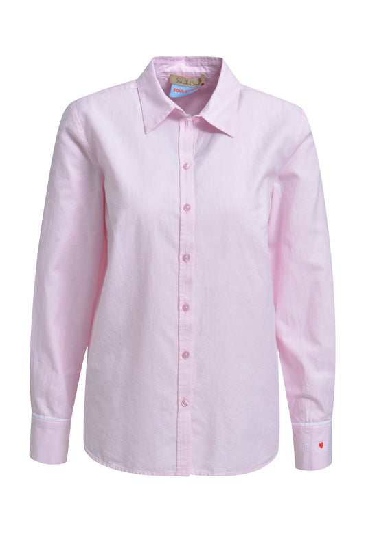 Smith&Soul - Klassische Bluse mit Stickerei