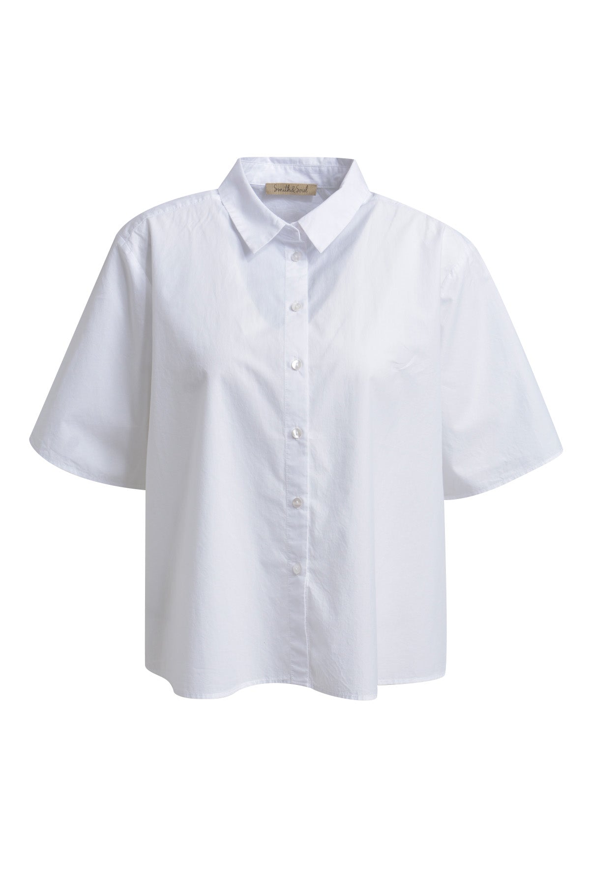 Smith&Soul - Halbarm-Bluse aus Baumwoll-Mix