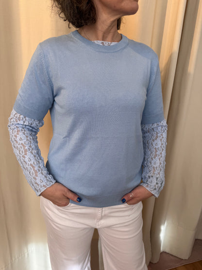 Smith&Soul Pullover mit Rundhals – 1/2 Ärmel & Viskose