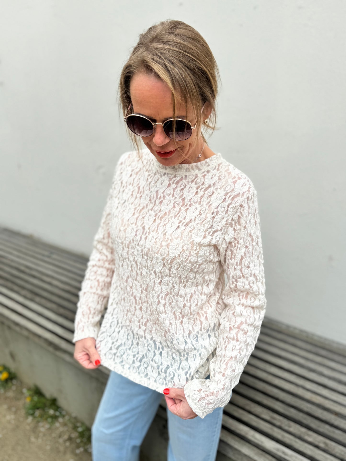 By Rosa - Spitzen T-Shirt