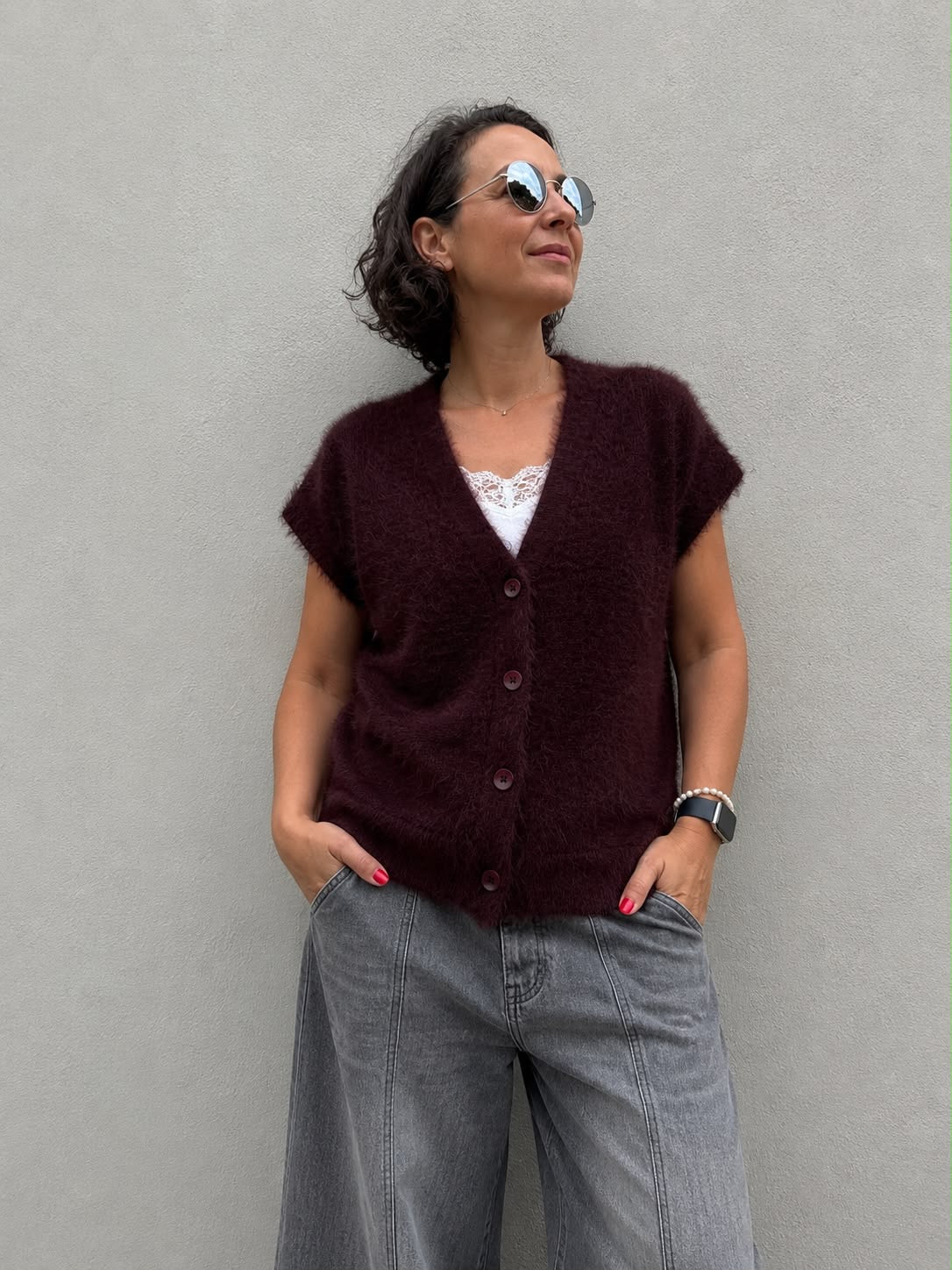 Red Button - Weste "Sleeveless Fuzzy"