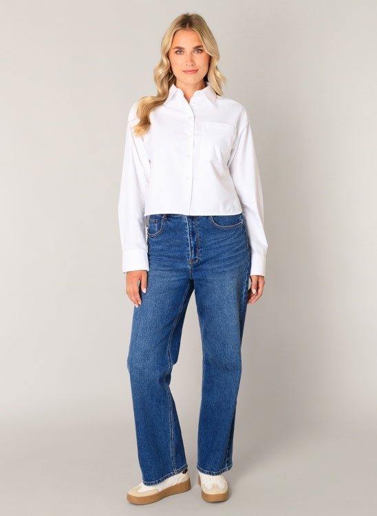 Cropped Hemdbluse „Bea“