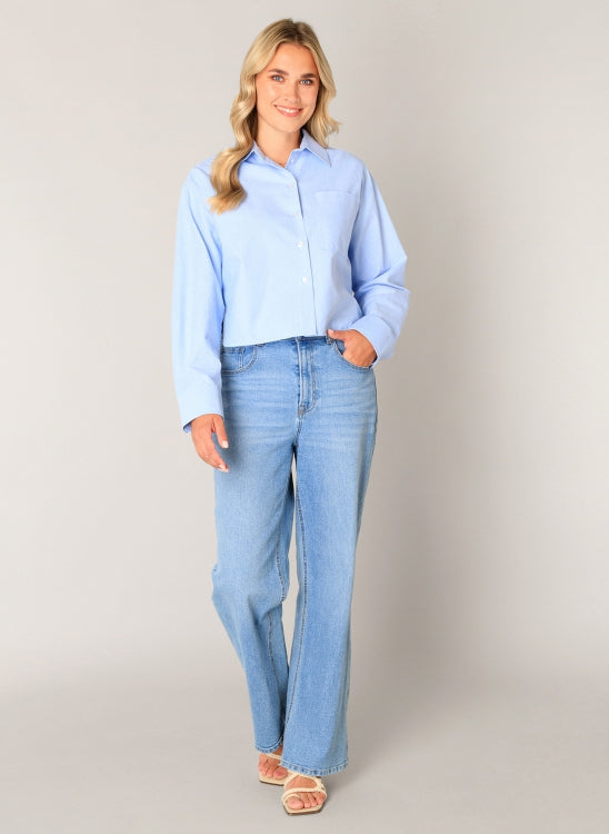 Cropped Hemdbluse „Bea“