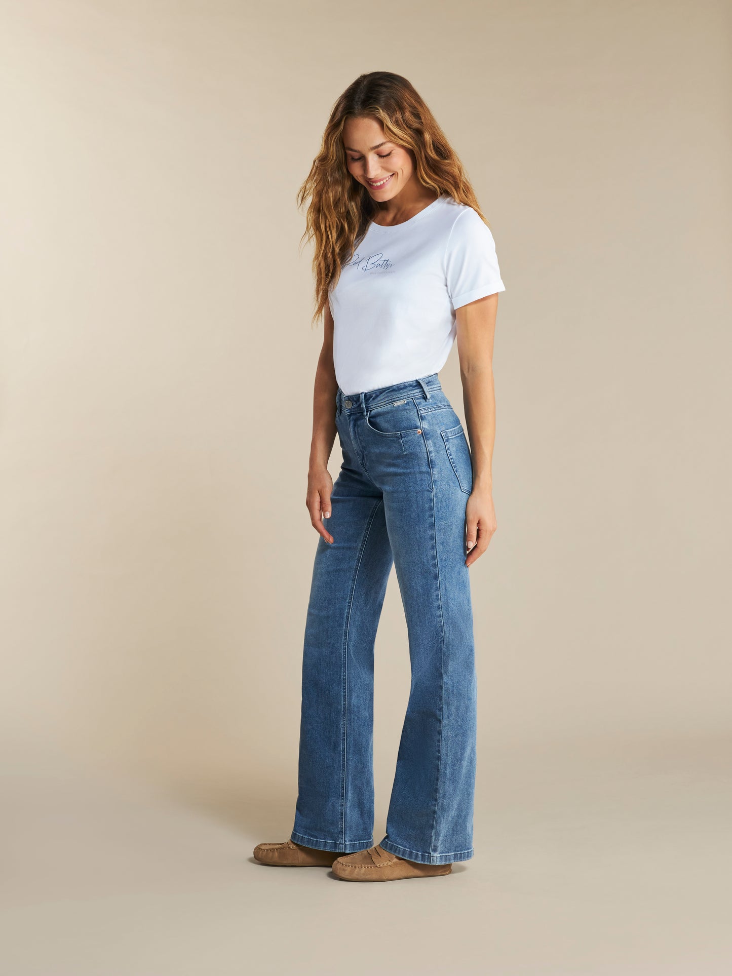 Red Button - Denim "Colette"